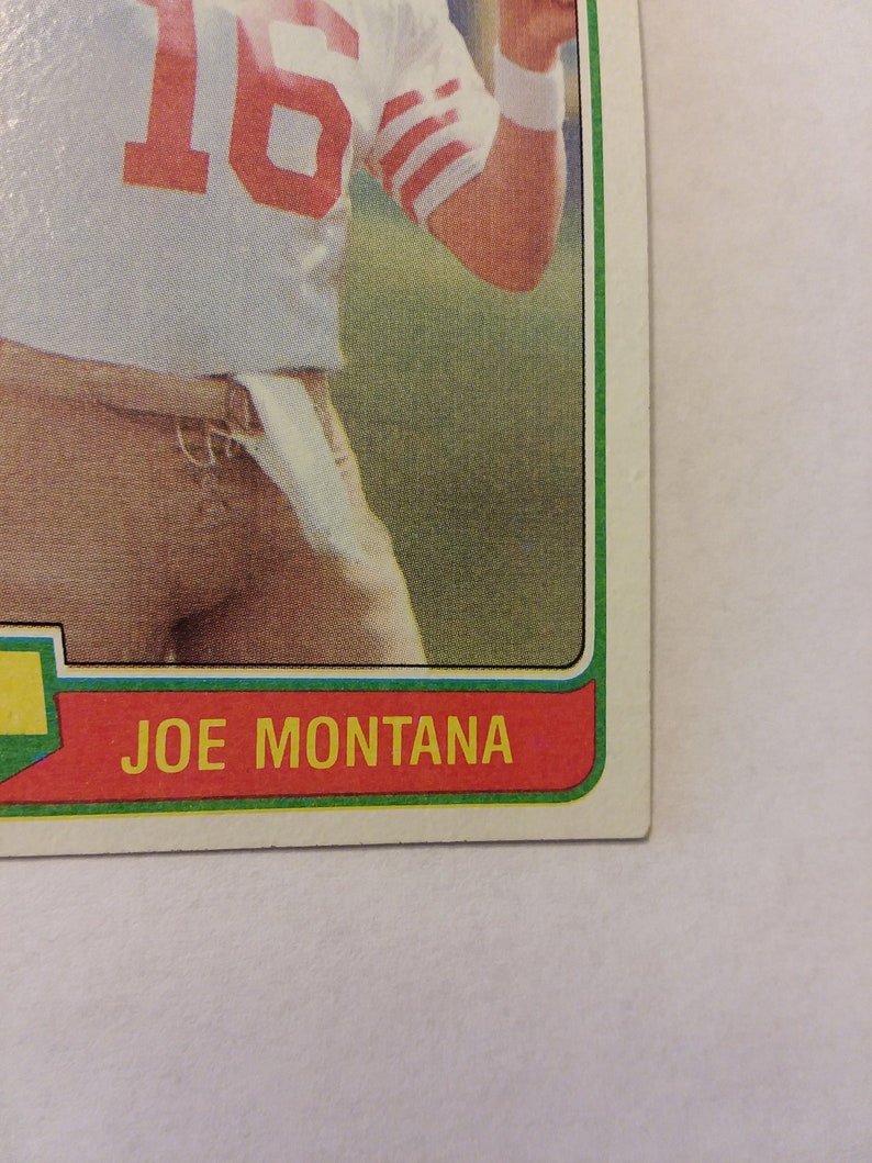 Joe Montana Rookie Card in Near Mint Condition Prior to Auction. Etsy