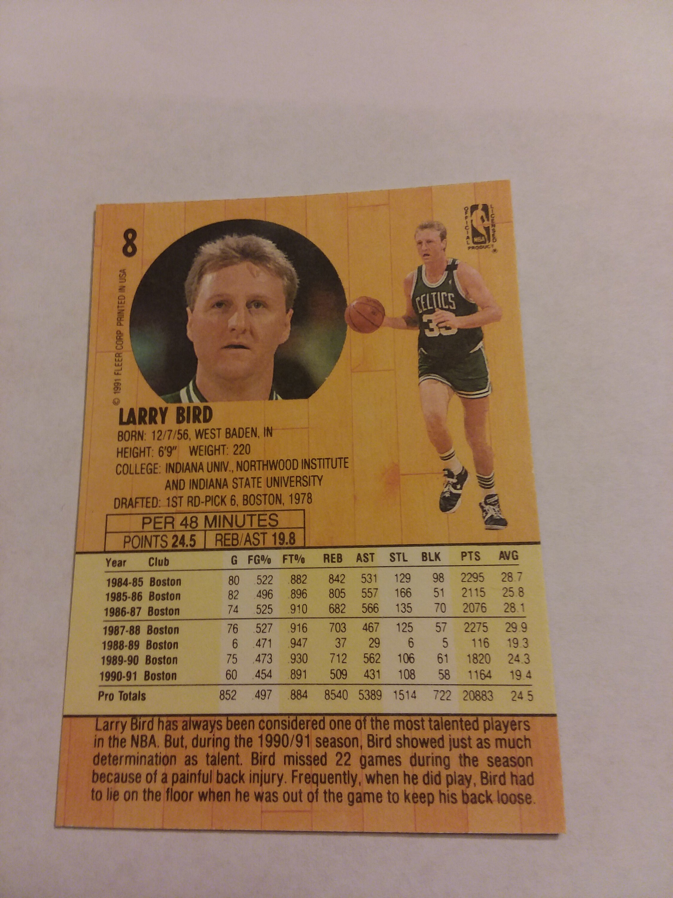 199192 Fleer Michael Jordan Card 29 Earvin Etsy