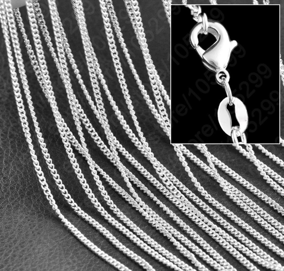 Wholesale Sale 10PCS 16"-30" Jewelry 925 Silver plated Beads Link Chain Necklace Wholesale Sale 10PCS 16"-30" Jewelry 925 Silver plated Beads Link Chain Necklace