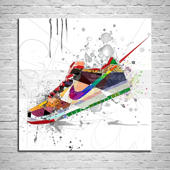 Sneaker Canvas Print: Abstract Contemporary Wall Art