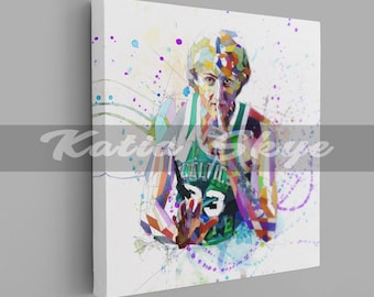 BASKETBALKUNST Canvasprint hedendaagse muurkunst //NBA-LB01