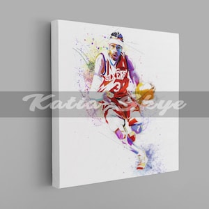 CANVAS PRINT Basketball Wall Art Contemporary Canvas Wall Art NBA-AI01
