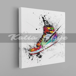CANVAS PRINT Sneakers Wall Art Contemporary Canvas Wall Art SNK-AJ01
