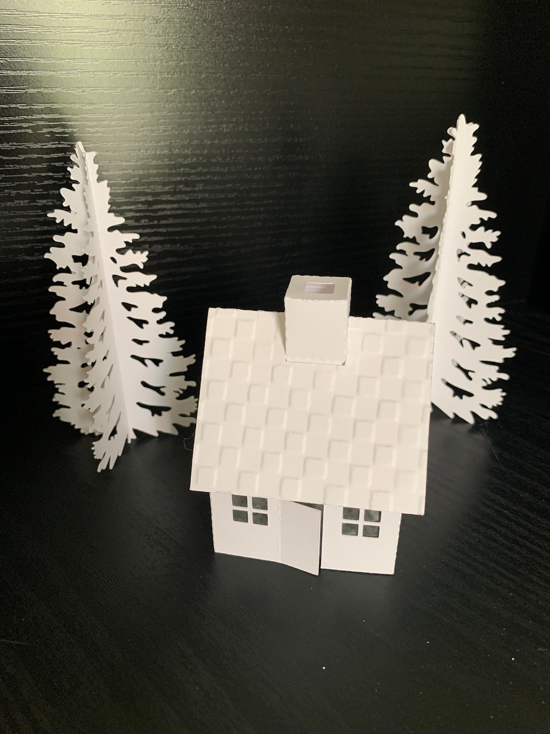 Cape House White Christmas Tea Light House Christmas Village Etsy
