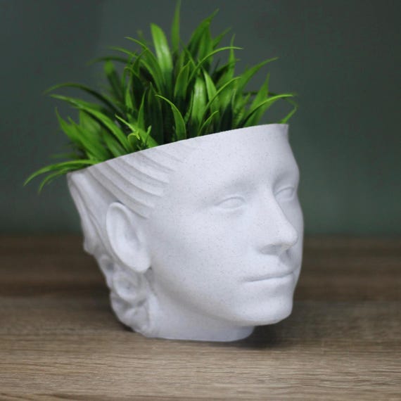 Trixie Head Planter – Custom Drag Queen Face Pot, Unique Succulent