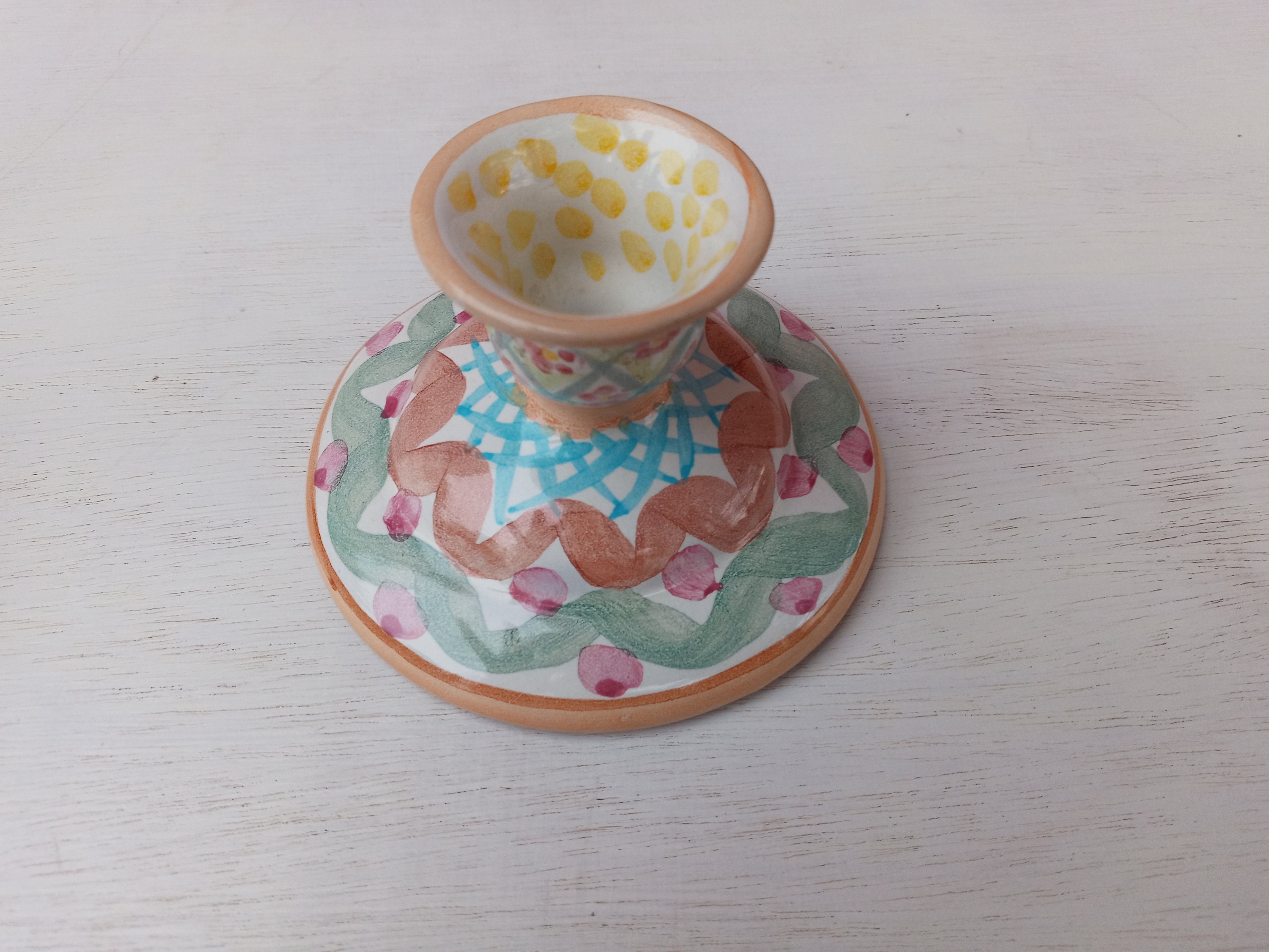 Mackenzie Childs Candle Holder Etsy