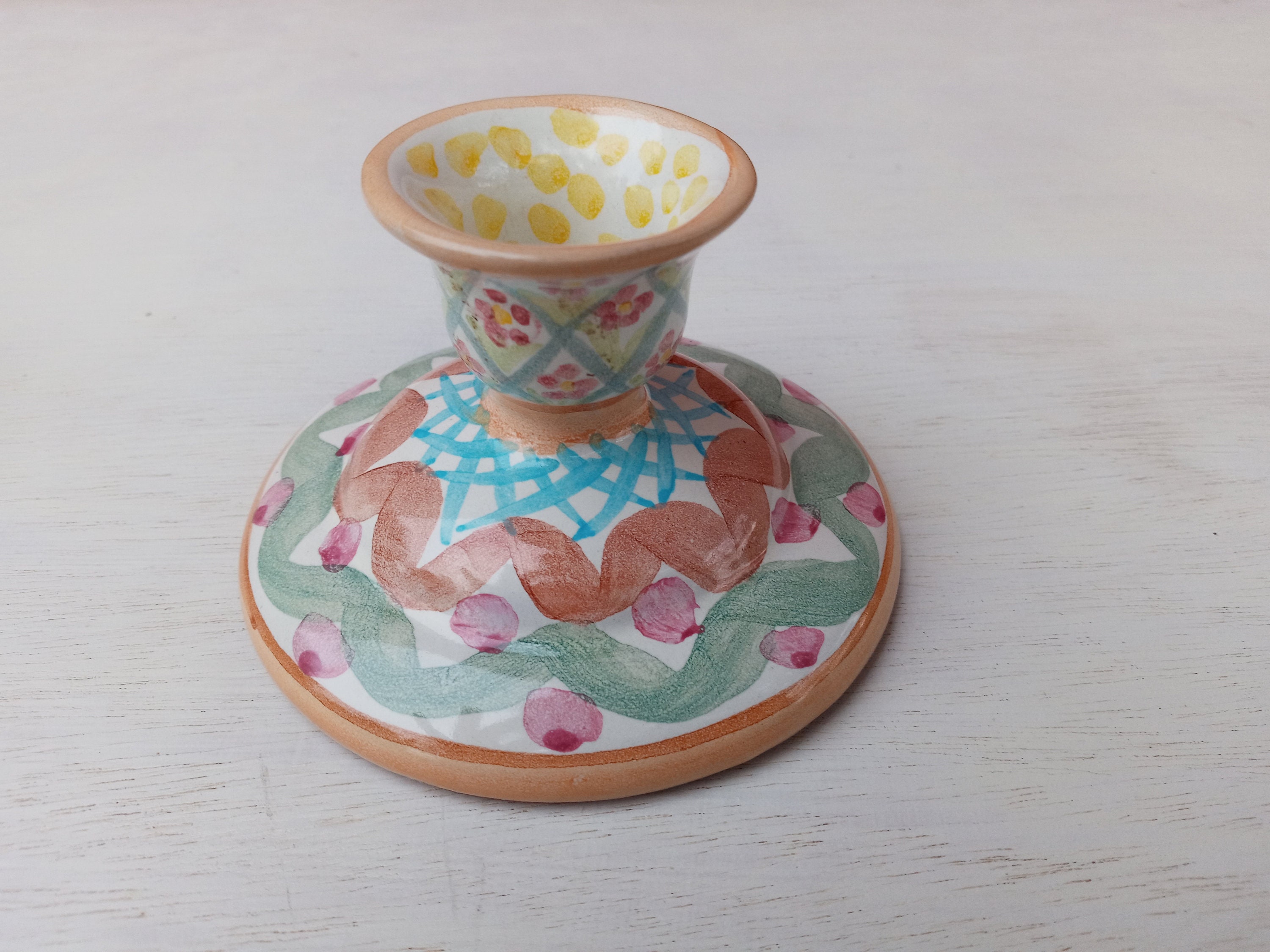 Mackenzie Childs Candle Holder Etsy