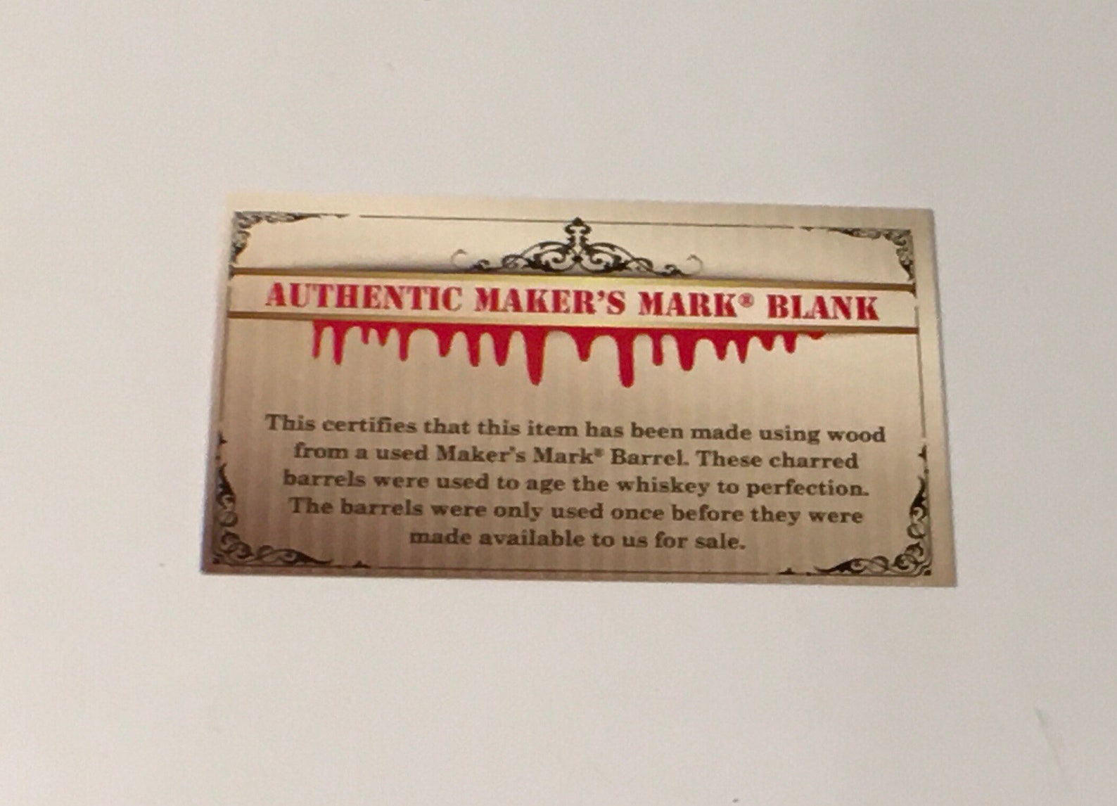 Makers Mark Antique Brass Pen Etsy