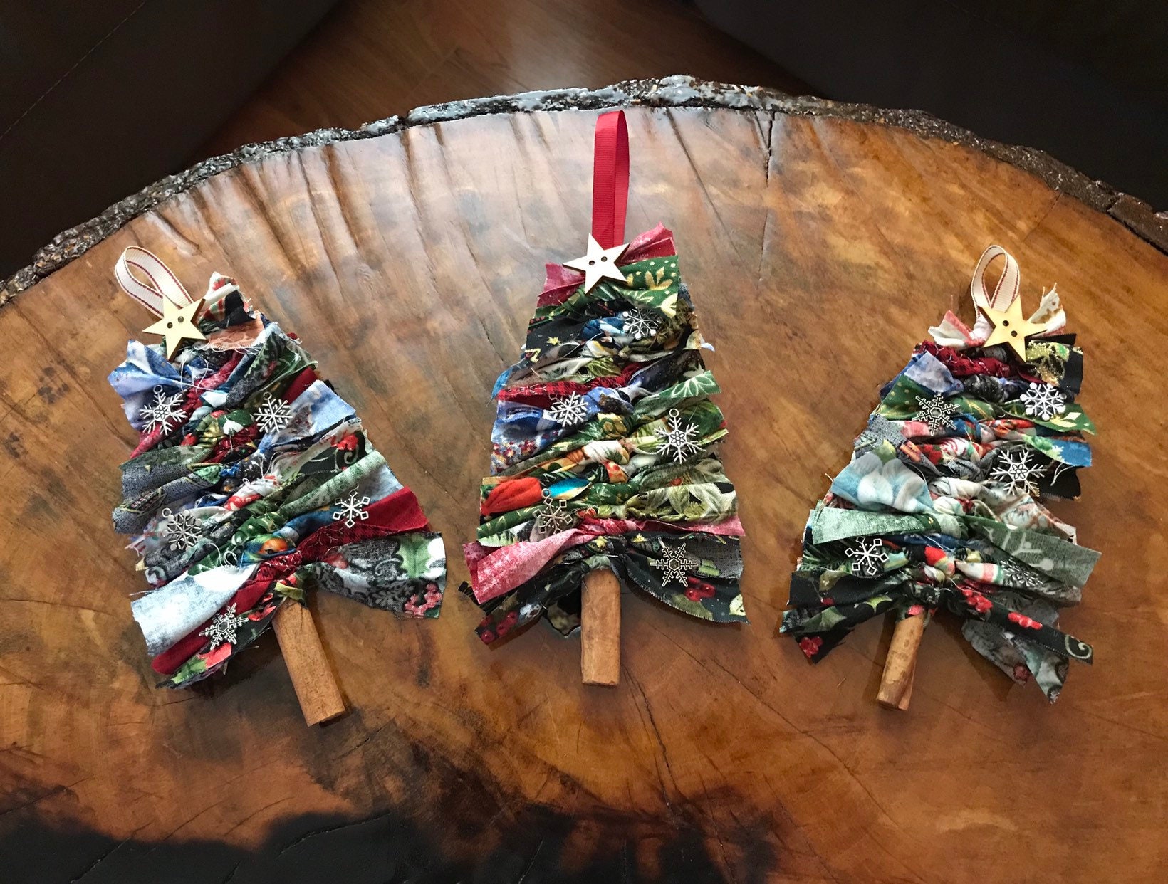 Israeli Strick Christmas 2022 Cinnamon Stick Christmas Tree Ornaments | Etsy Israel