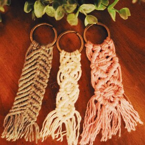 Macrame keychain