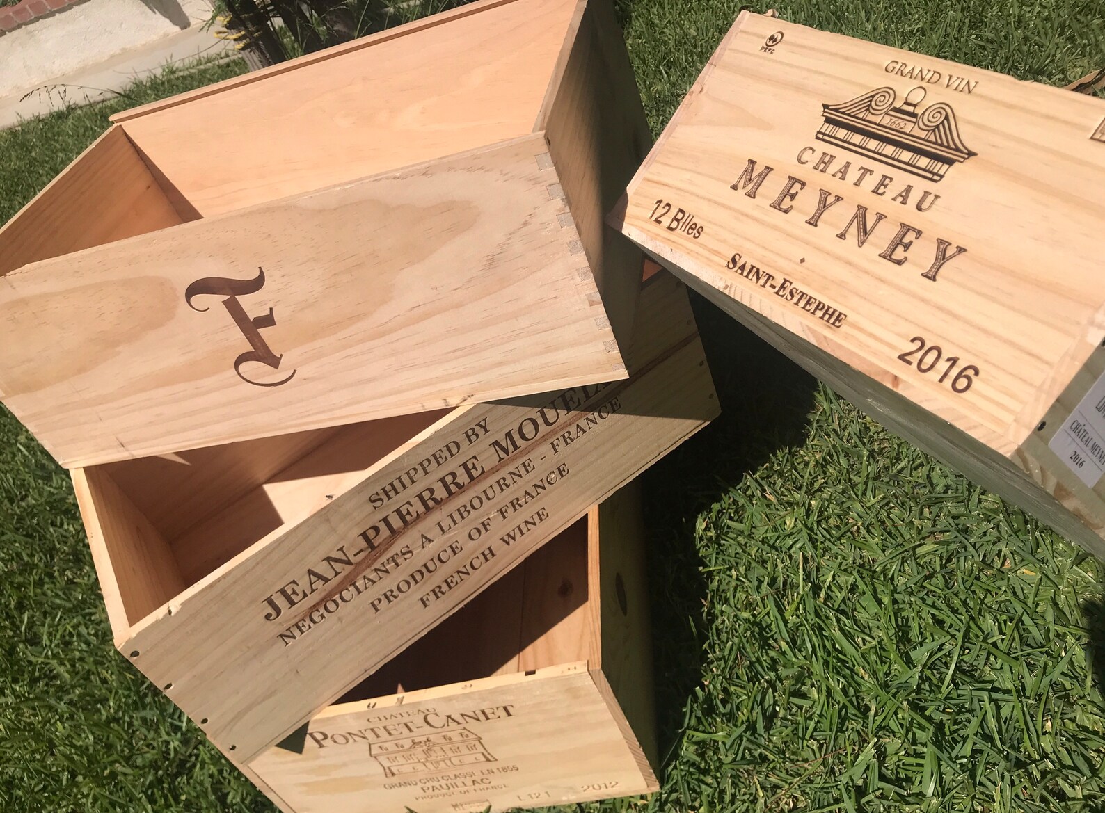 12 Bottle Wooden Wine Crate from California France Italy Etsy