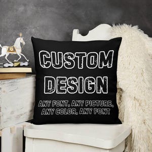 Custom pillow, Custom Picture, custom throw pillow, custom pillow cover, custom name, custom photo pillow, custom gifts, body pillow