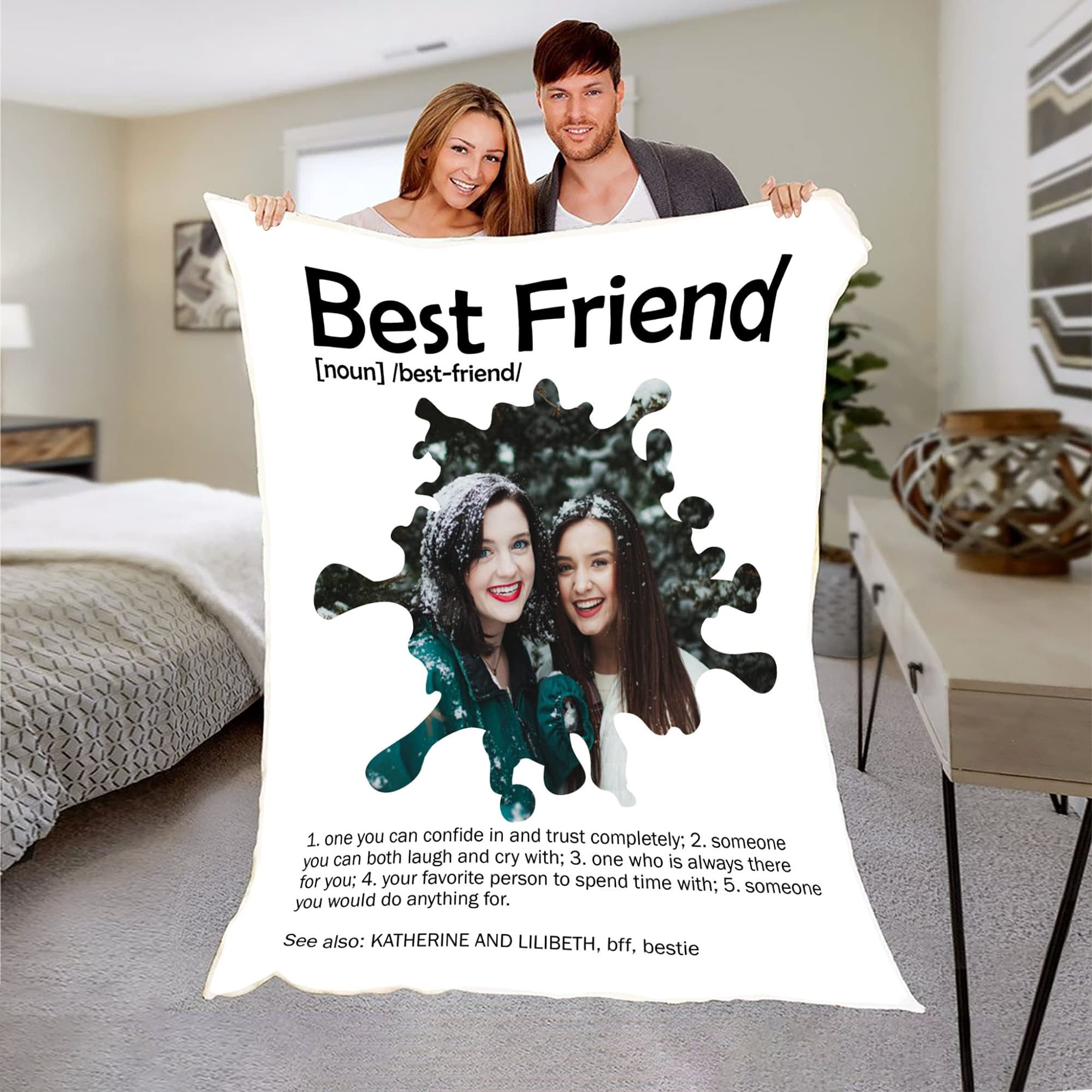 Personalized Best Friend Blanket Custom Best Friend Blanket Etsy