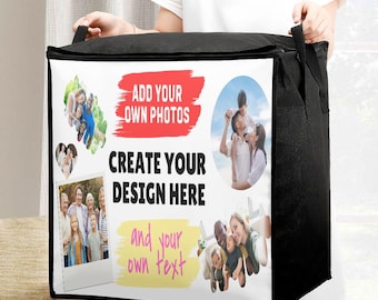 Custom Quilt Storage Bag with Zipper for Bedding and Seasonal Closet Organization