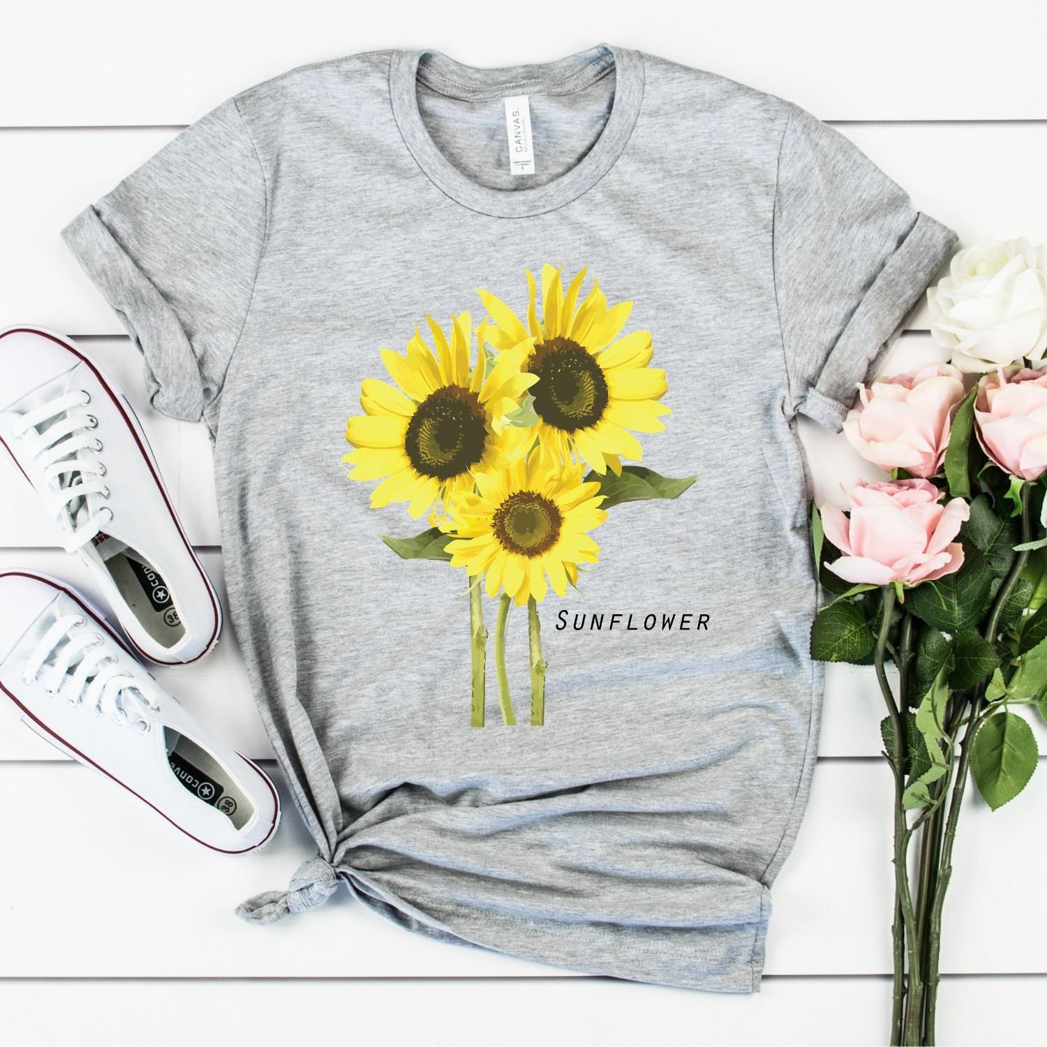 Sunflower Shirt Sunflower Tshirt Sunflower Clothing - Etsy
