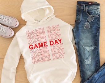 Game Day Mom Hoodie: Sports Sweatshirt for Baseball, Basketball, Softball