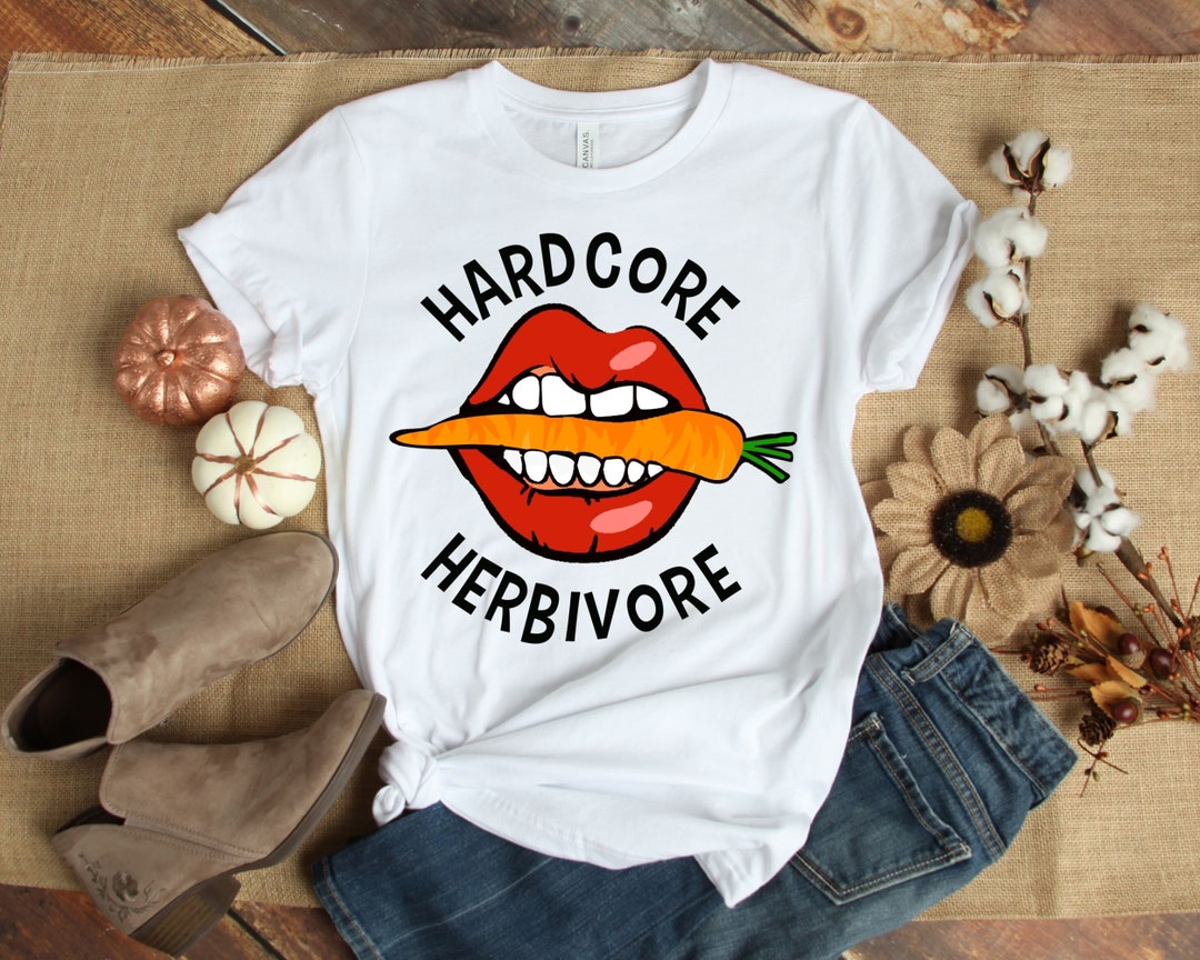 Hardcore Herbivore Vegan Clothing Herbivore Shirt Etsy