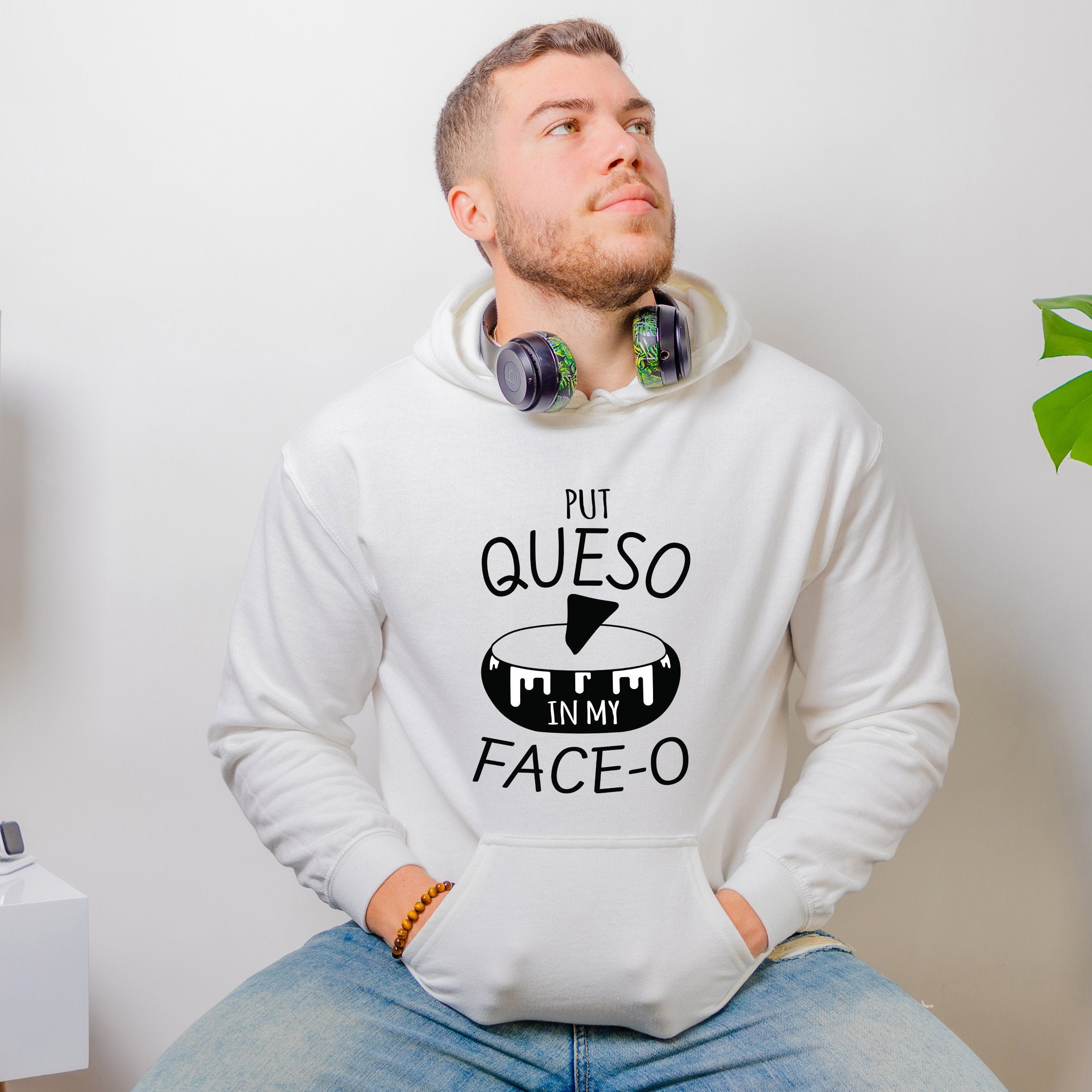 Buy Put Queso My Face-o Mexican Food Brunch Hoodie Cinco Hoodie Online in  India 