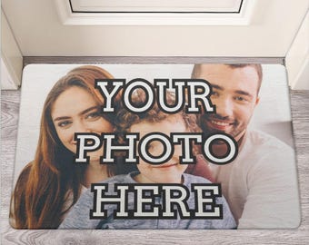 Custom Photo Door Mat, Personalized Welcome Mat, Housewarming Gift
