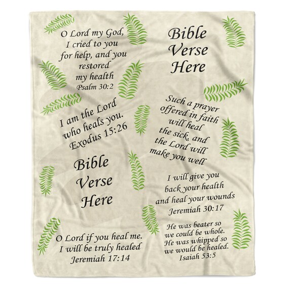 Personalized With Your Bible Quotes Prayer Blanket Scripture Blanket Religious Blanket Christian Gifts Christian Throw Religious Gift Etsy Canada