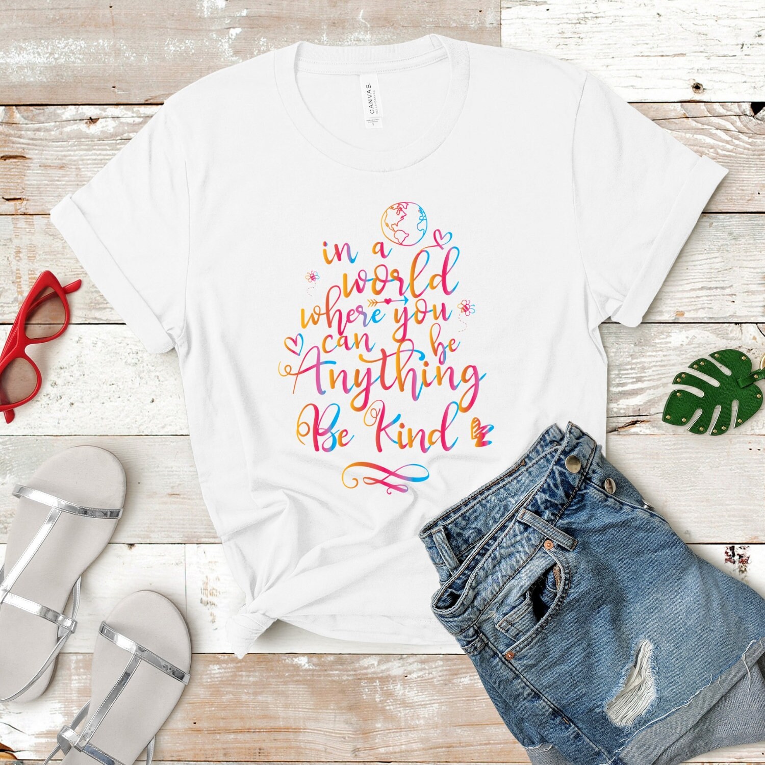 In A World Where You Can Be Anything Be Kind Men Women Shirt | Etsy