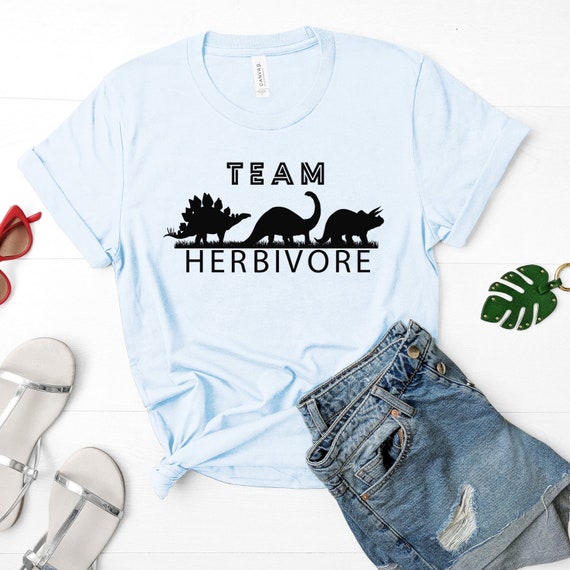 Team Herbivore Dinosaur Tee Vegan Vegetarian T-Shirt Team Herbivore Dinosaur Tee Vegan Vegetarian T-Shirt