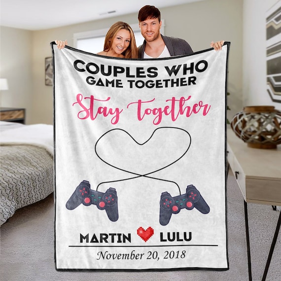 Custom couples blanket shop
