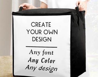 Custom Quilt Storage Bag with Zipper for Bedding and Seasonal Closet Organization