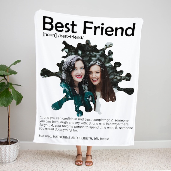 Best friend personalized blanket sale