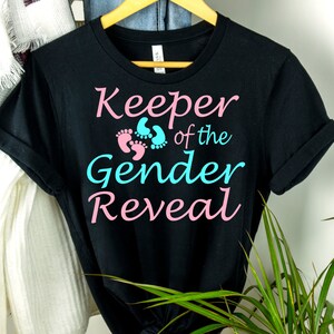 Keeper Of The Gender Reveal shirt, Gender reveal party shirt, Gender party shirt, gender keeper, pregnancy shirt, Gift For Him, Gift For Her