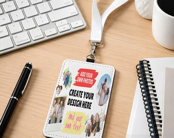 Custom Work ID Card Holder, Employee Badge Case for Office Staff and Workplace Identification