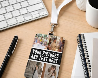 Custom Work ID Card Holder, Employee Badge Case for Office Staff and Workplace Identification