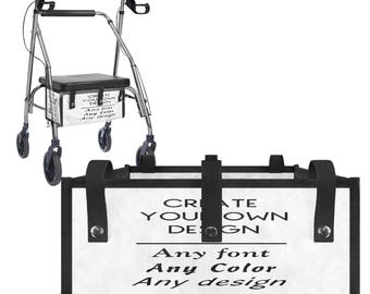 Custom Walker Storage Bag, Compact Mobility Organizer for Seniors and Daily Essentials