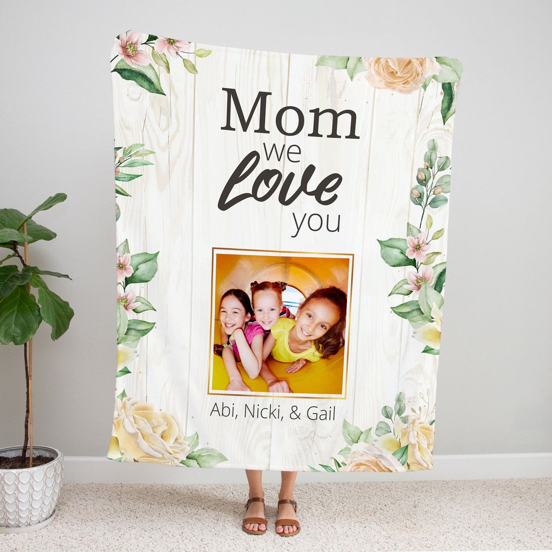Personalized Mom Blanket, Gift for Mom, Custom Blanket, Blanket for Mom ...