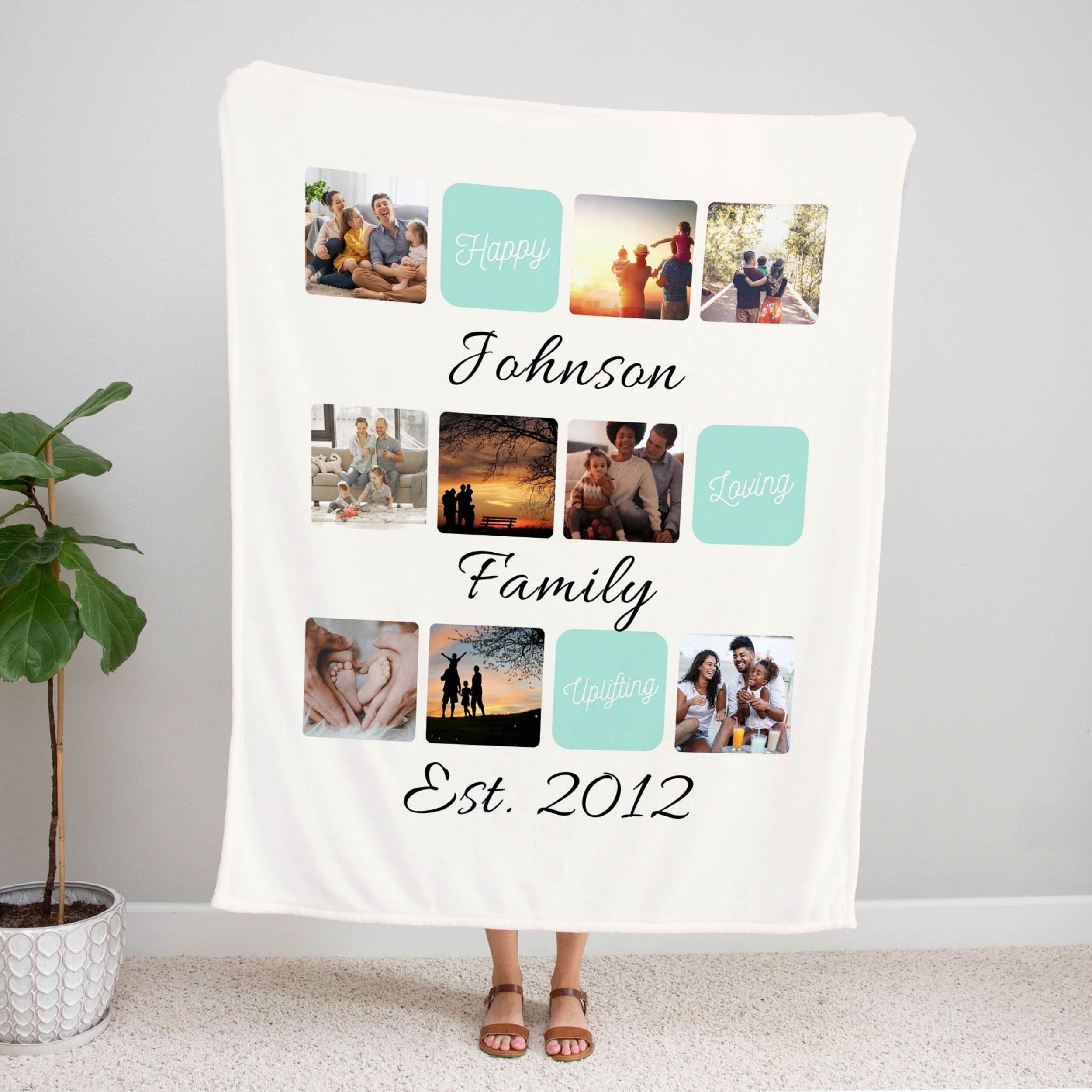 Custom Photo Blanket Custom Blanket Personalized Gift Etsy