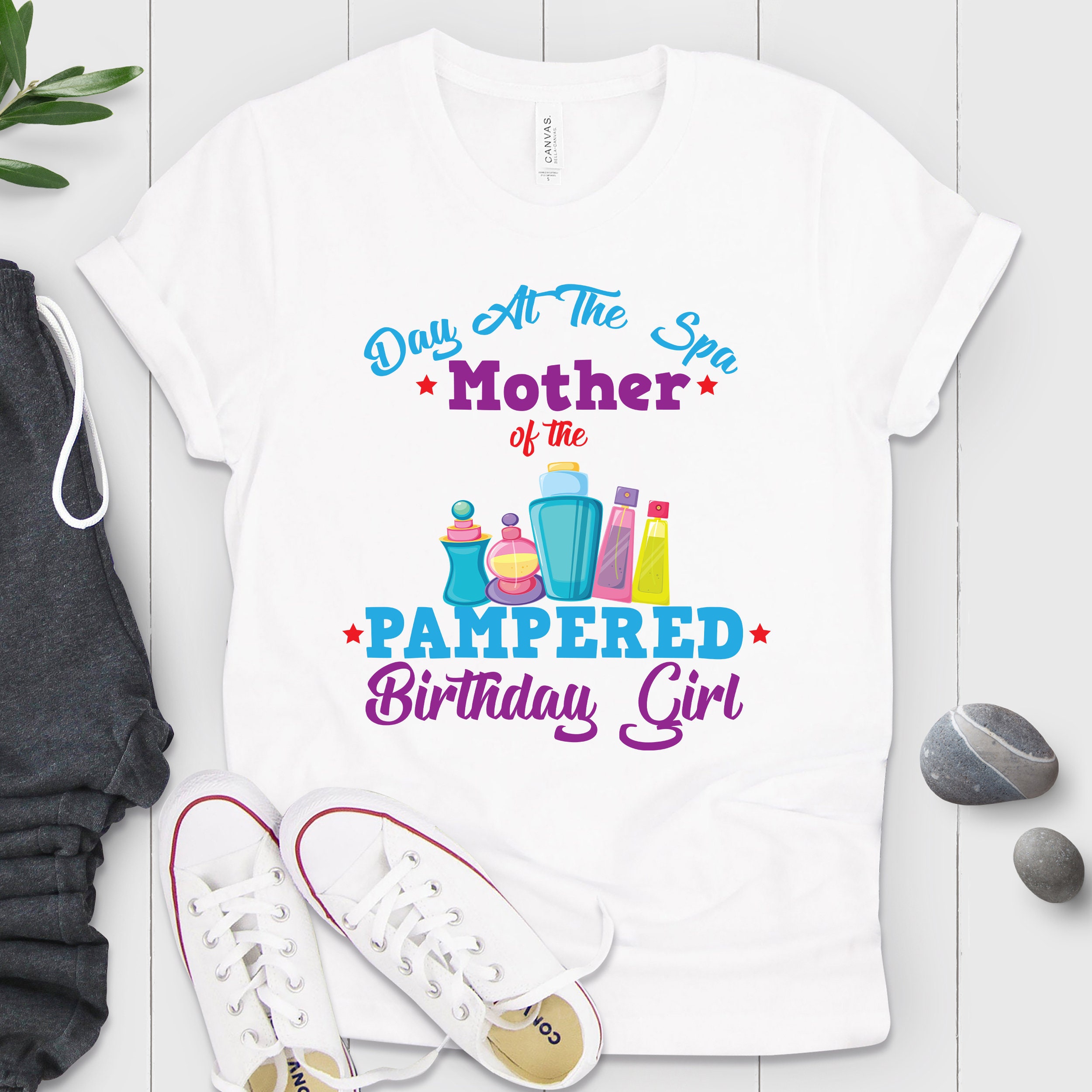 Girls Day At The Spa Birthday Shirt For Mother Mom Girls Day At The Spa Birthday Shirt For Mother Mom
