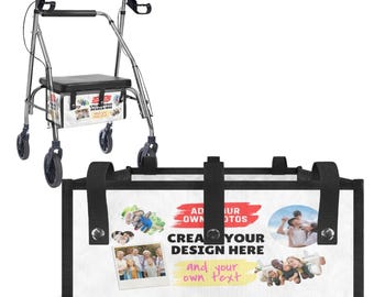 Custom Walker Storage Bag, Compact Mobility Organizer for Seniors and Daily Essentials