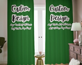 Custom Photo Blackout Curtain Set: Personalized Home Decor