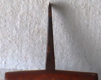 Vintage wood handle hand chisel  or shaper