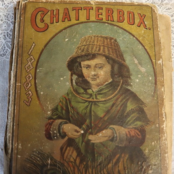 Vintage hardcover Chatterbox December 1883 Donohue and Henneberry