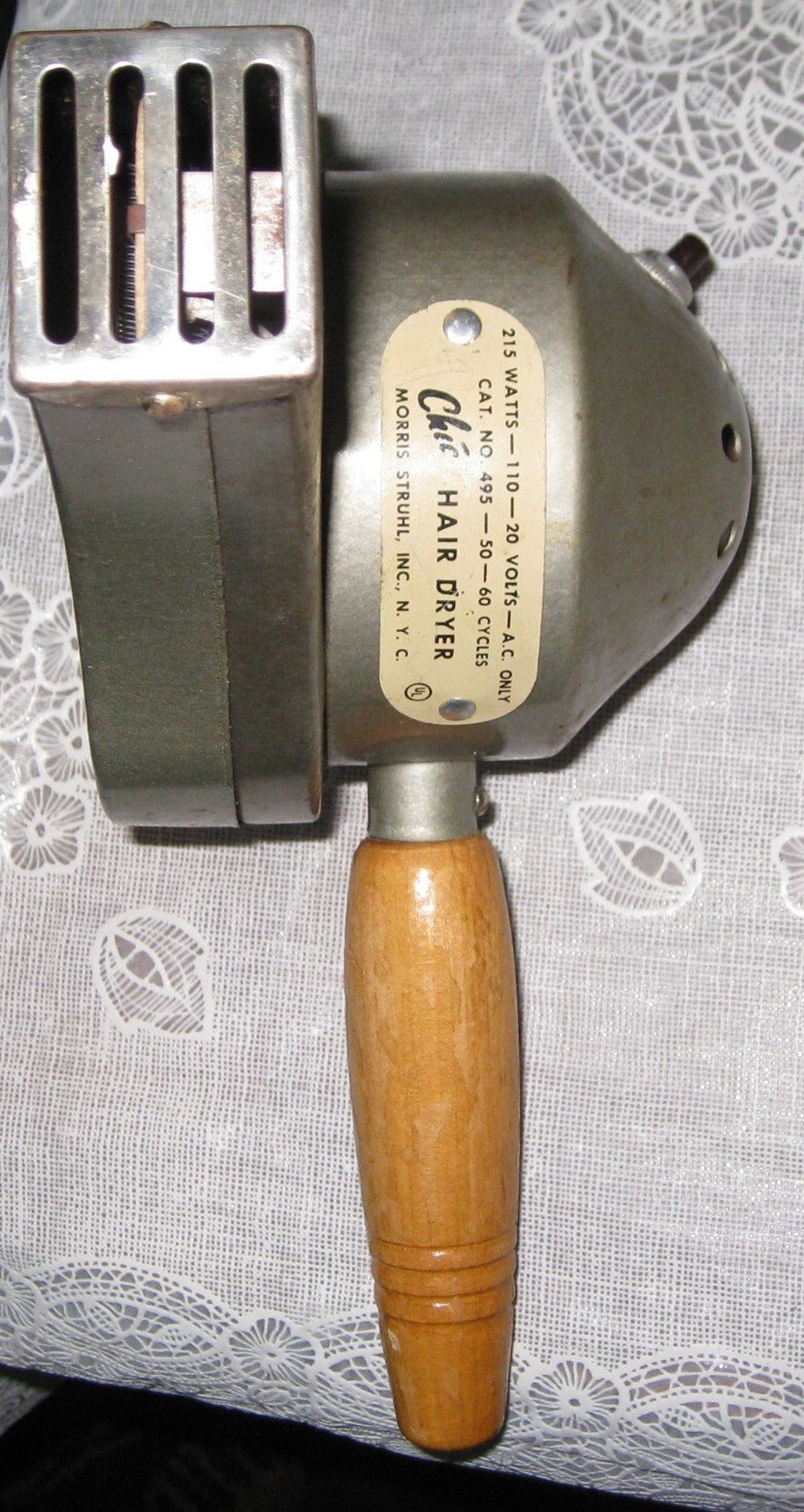 Vintage Chic Hair Dryer (cord Removed) #495 Morris Struhl Inc NYC