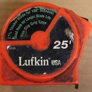 Vintage 25 foot tape Lufkin USA