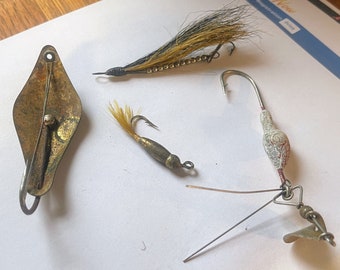4 vintage fishing lures