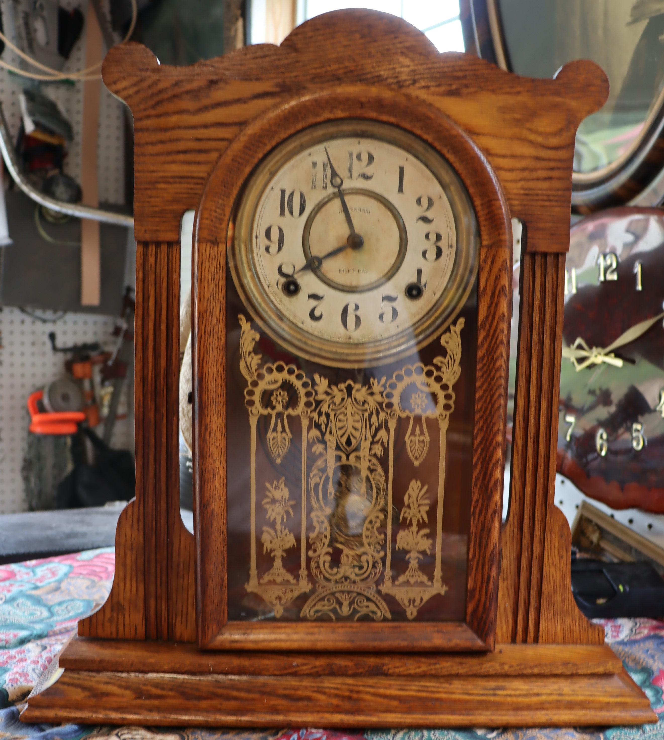 Antique 1900 Ingraham ATLANTA 8 Day Gingerbread Mantle Clock - Etsy