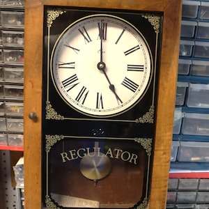 Vintage Elgin Wall Clock - Etsy