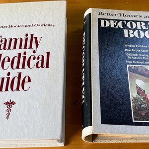 Vintage Better Home and Gardens Decorating and Medical books from the 70’s