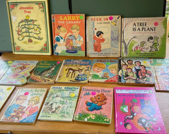 16 vintage children books mostly from the 50’s and 60’s