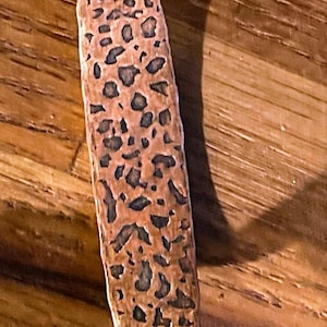 Vintage hammered  copper cabinet handle