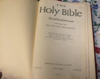 The Holy Bible RSV Thomas Nelson 1952 O