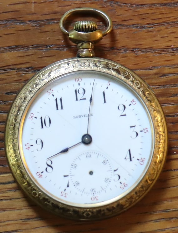 Vintage Lonville 2 inch  pocket watch Serial# 5122